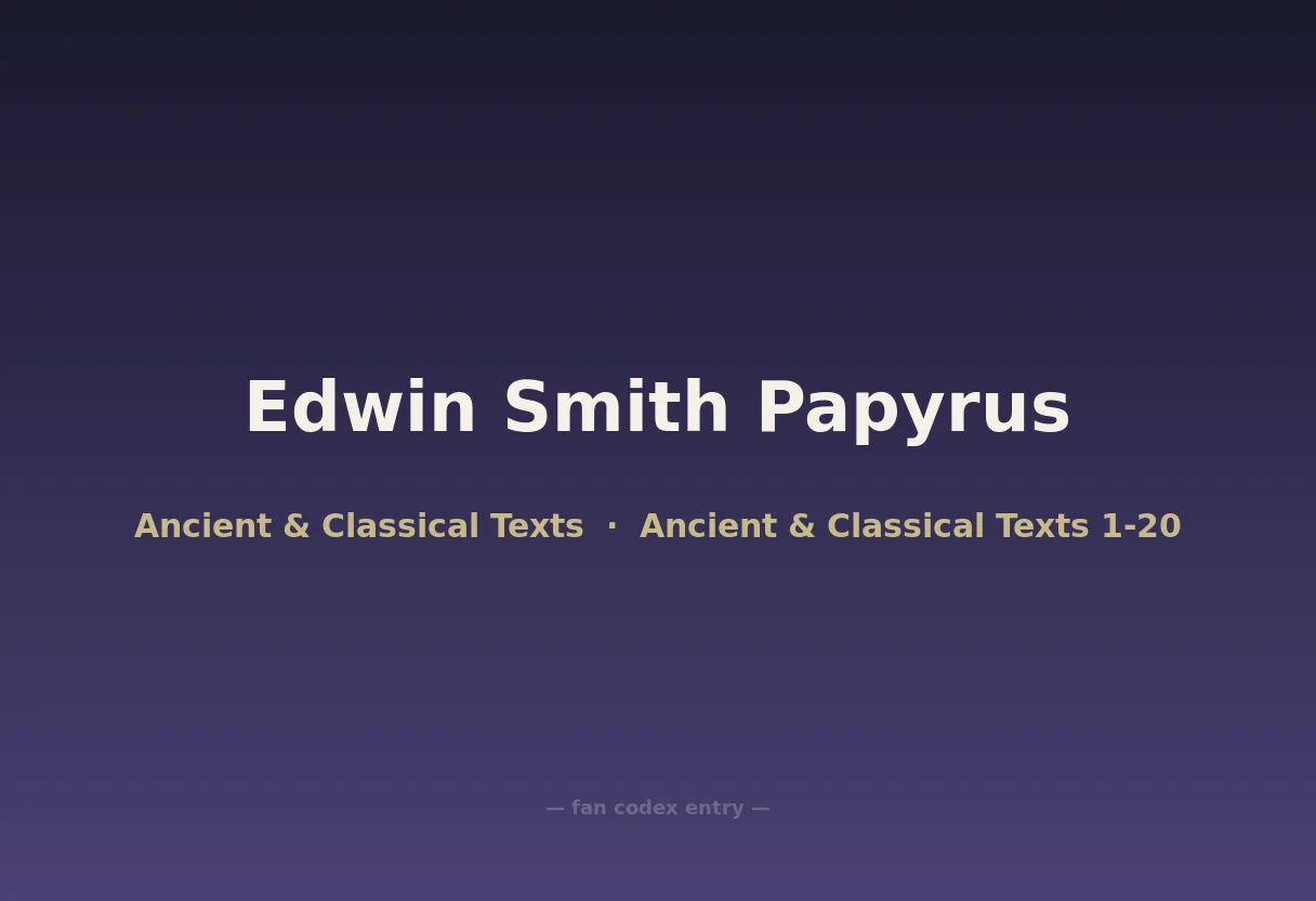 Edwin Smith Papyrus