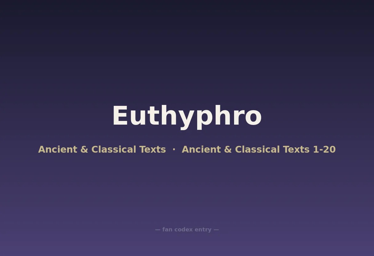 Euthyphro
